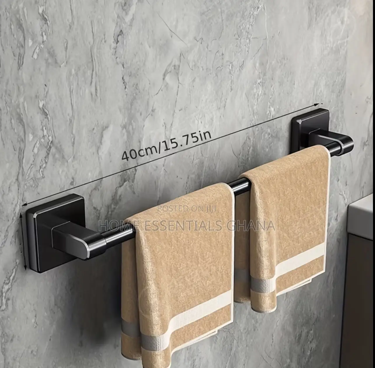 No-Drill Wall-Mounted Towel Hanger Bathroom Towel Rack