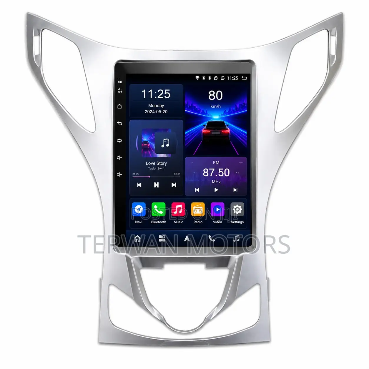 Tesla-Style Android Screen for Hyundai Azera 2012 to 2017