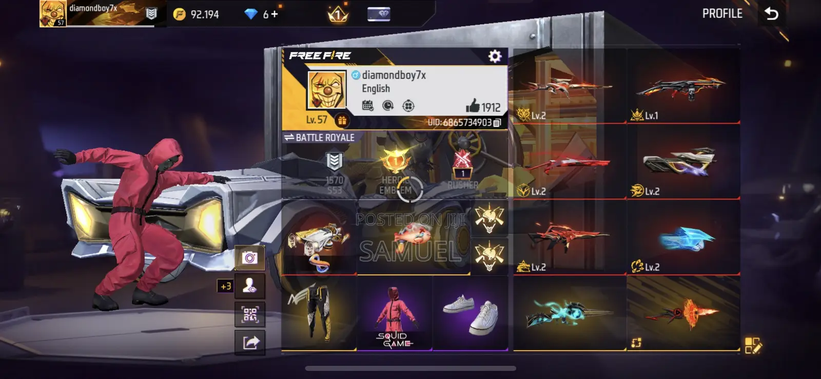 Free Fire Account
