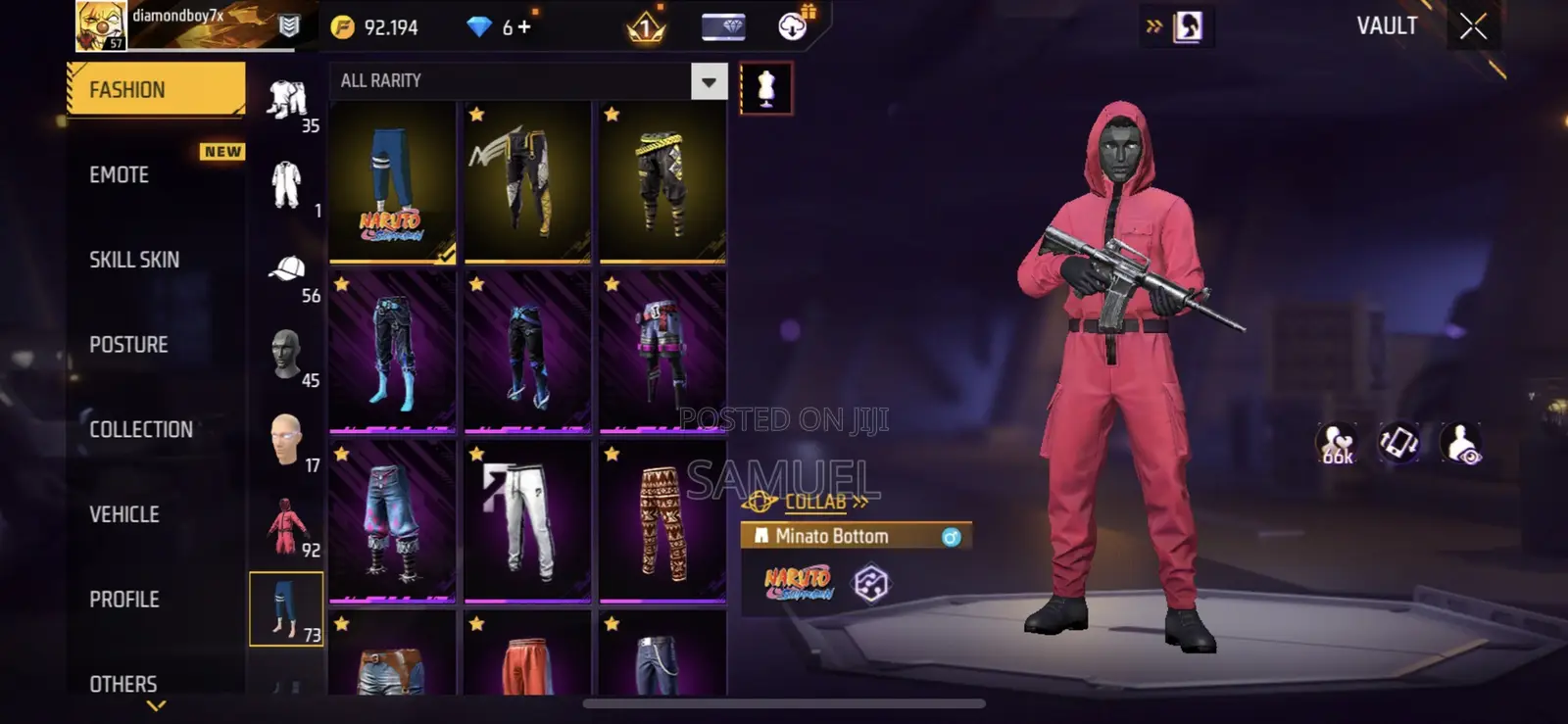Free Fire Account