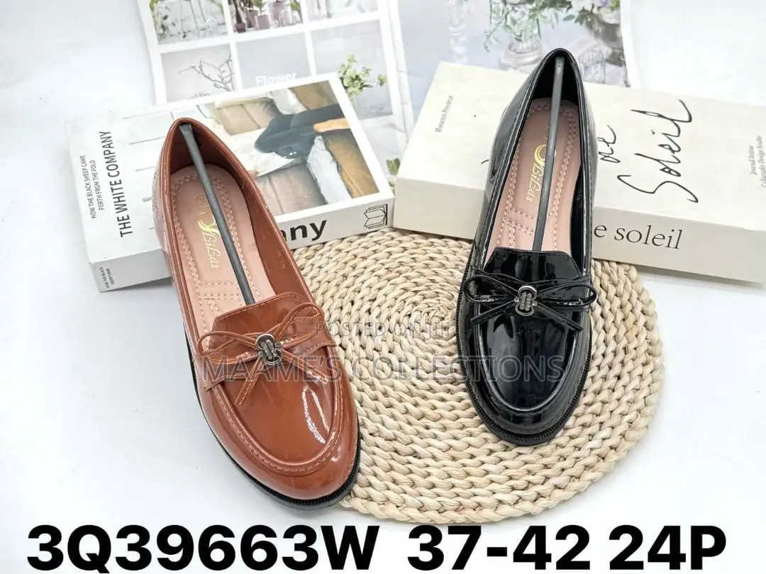 Women’s Patent Leather Office Loafers – Stylish Slip-on Flats