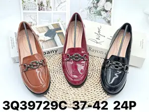Women’s Patent Leather Office Loafers – Stylish Slip-on Flats