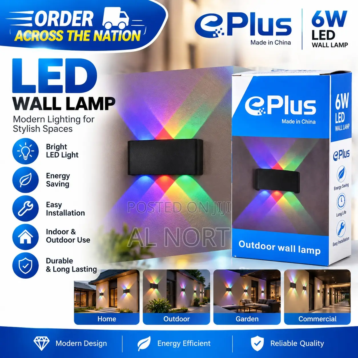 Q.Plus 6W LED Outdoor Wall Lamp