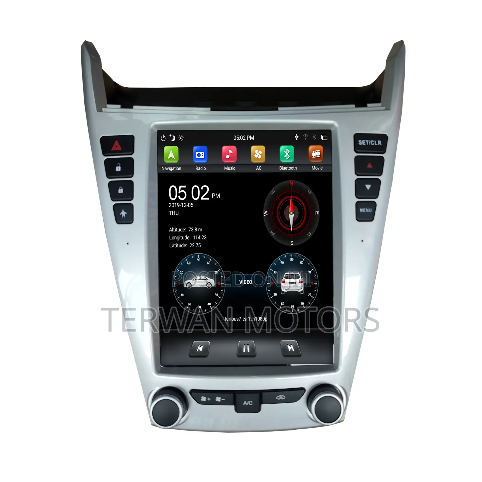 Tesla-Style Android Screen for Chevrolet Equinox 2010 to 2017