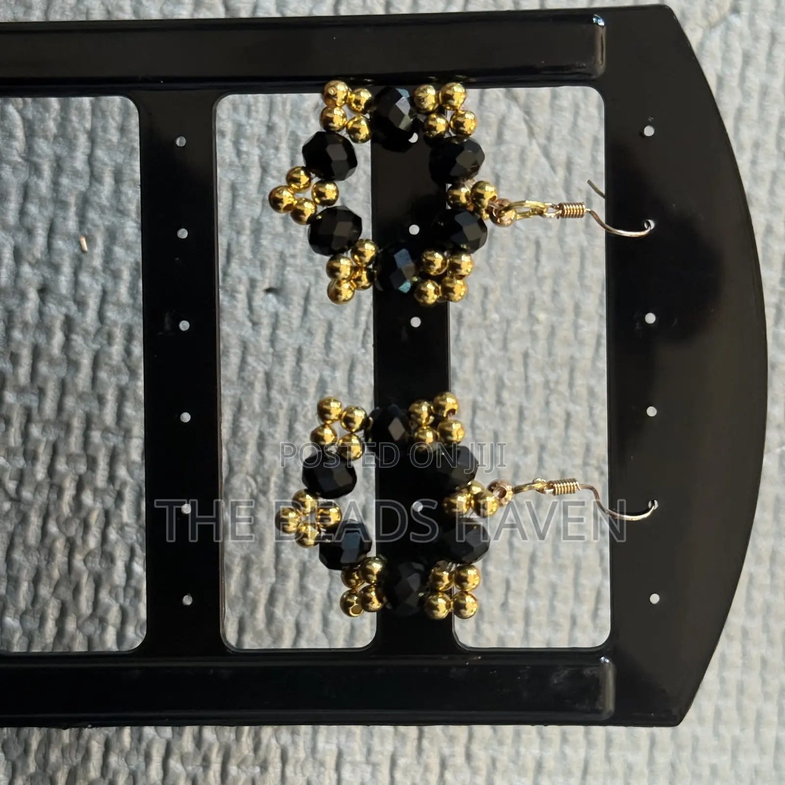 Black Crystal Earrings