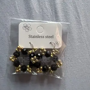 Black Crystal Earrings