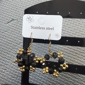 Black Crystal Earrings