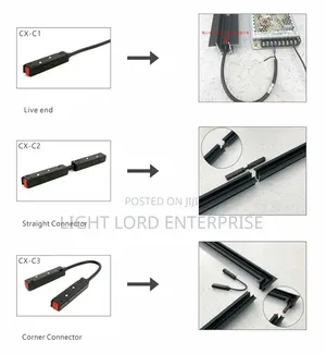 Power cord.magnetic Track Rail U Connectors
