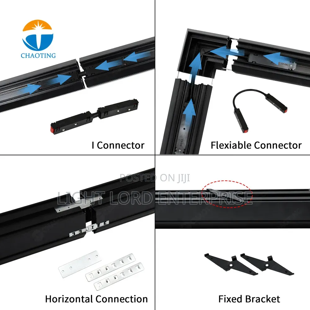 Power cord.magnetic Track Rail U Connectors
