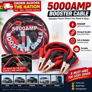 5000A Heavy-Duty Battery Booster Cables