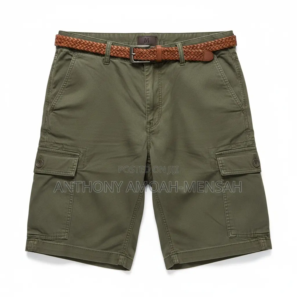 Olive Green Cargo Shorts
