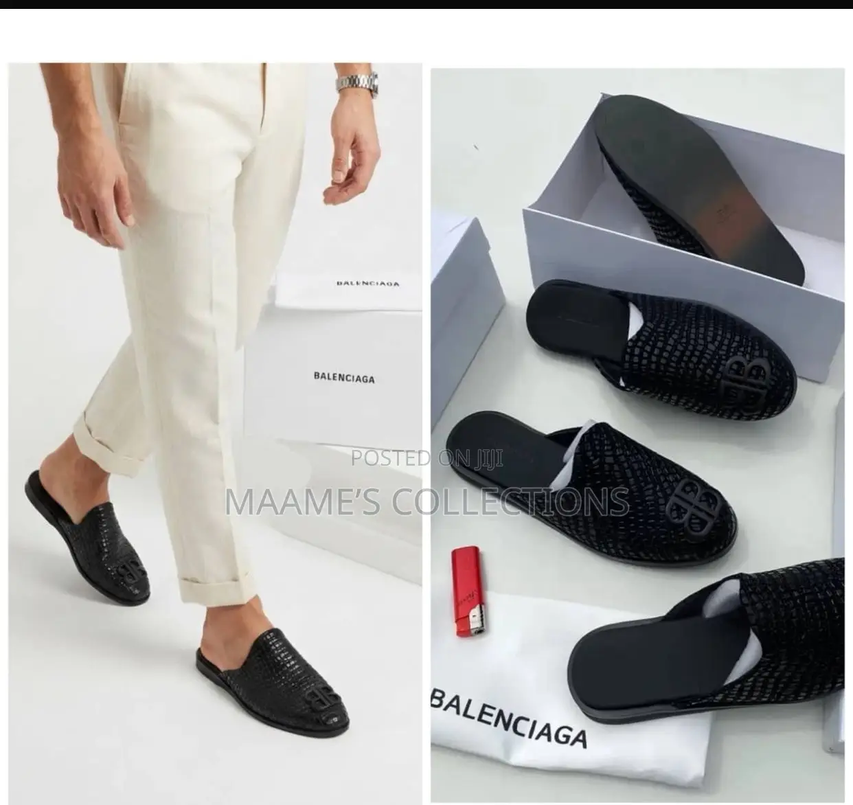 Men’s Balenciaga Slip-on Mule Half-Shoes