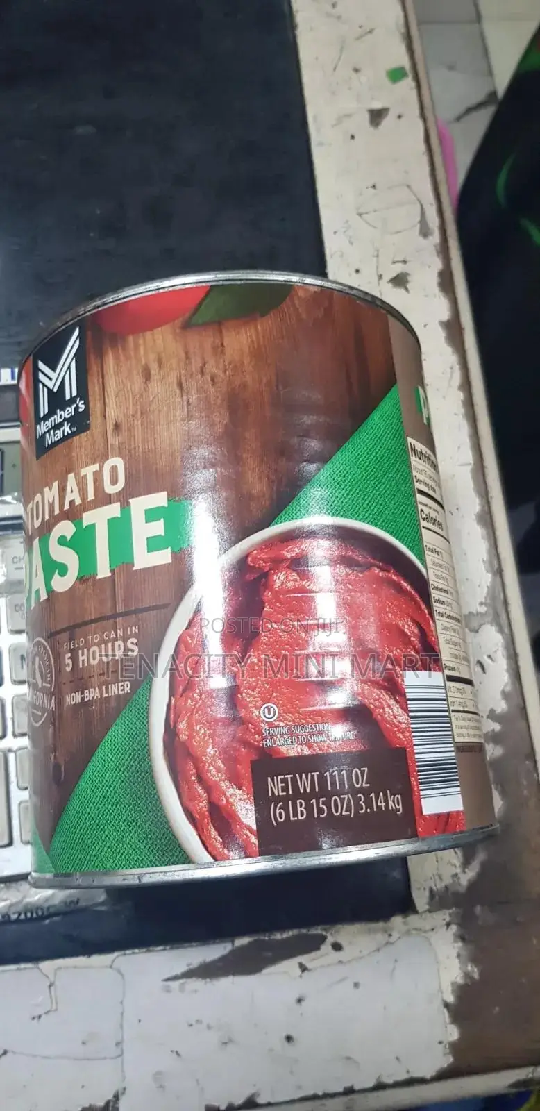 Members Mark Tin Tomatoe Paste 3.14kg
