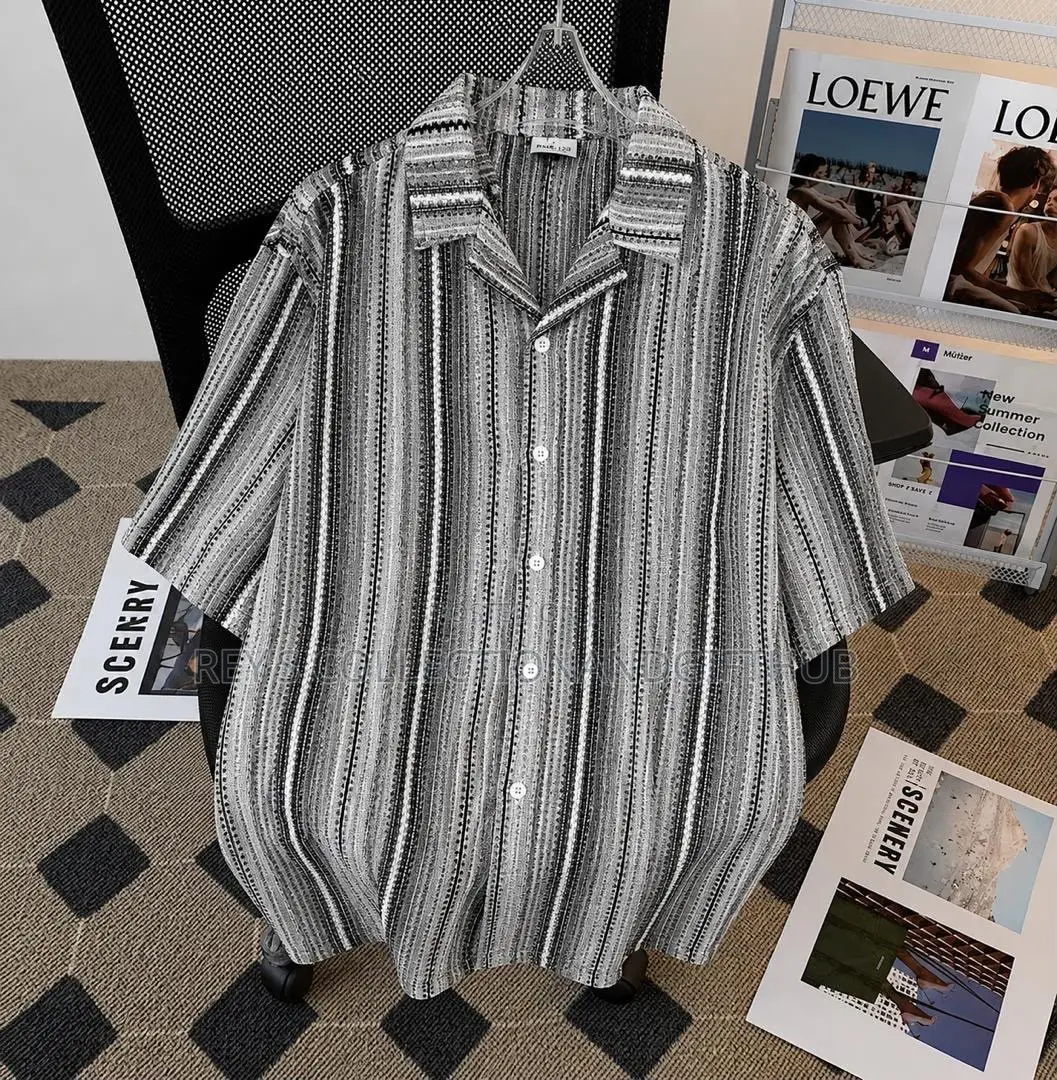 Men’s Mesh Shirt ,Hollow-Out Lace Shirt