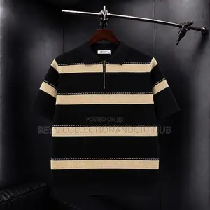 Men’s Quarter-Zip Knitted Polo Shirt