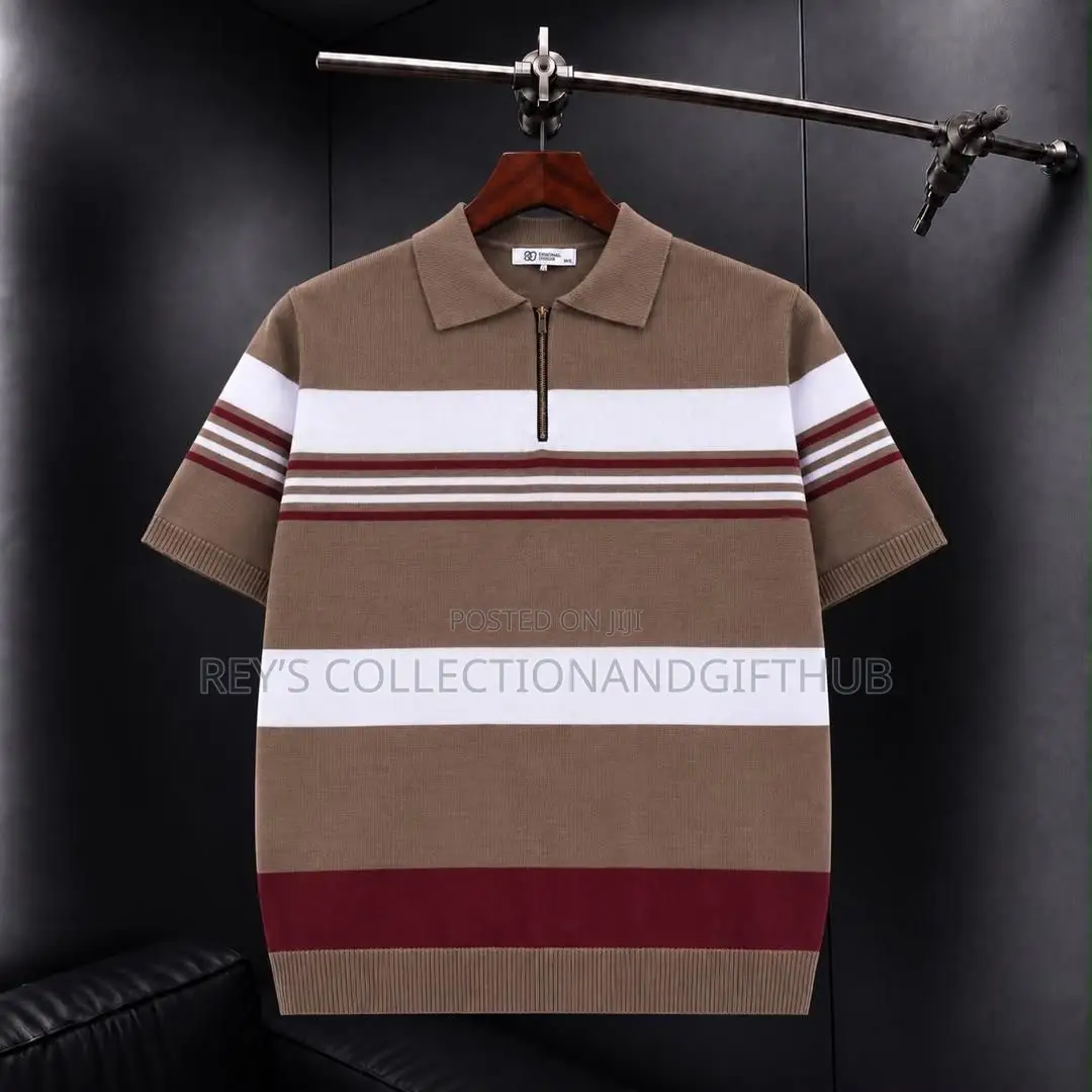 Men’s Quarter-Zip Knitted Polo Shirt