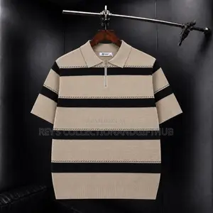 Men’s Quarter-Zip Knitted Polo Shirt