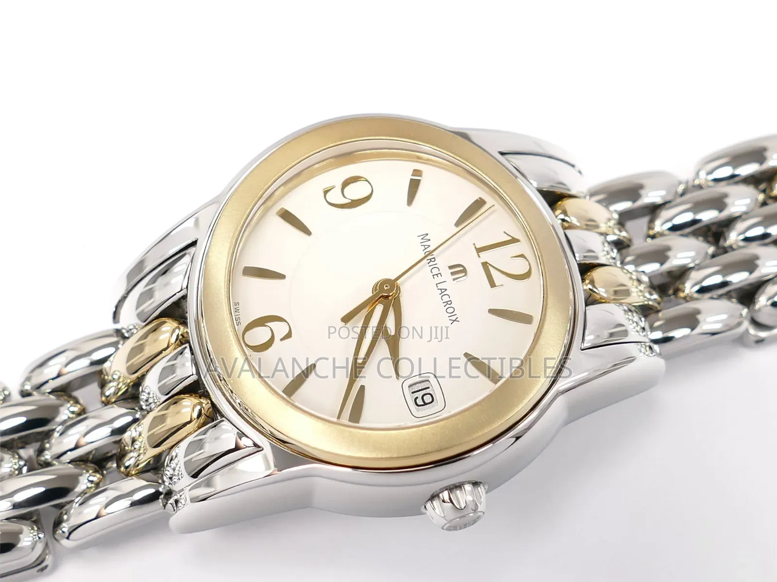 Maurice Lacroix Two-Tone Vintage Ladies Watch 34mm Case Size.