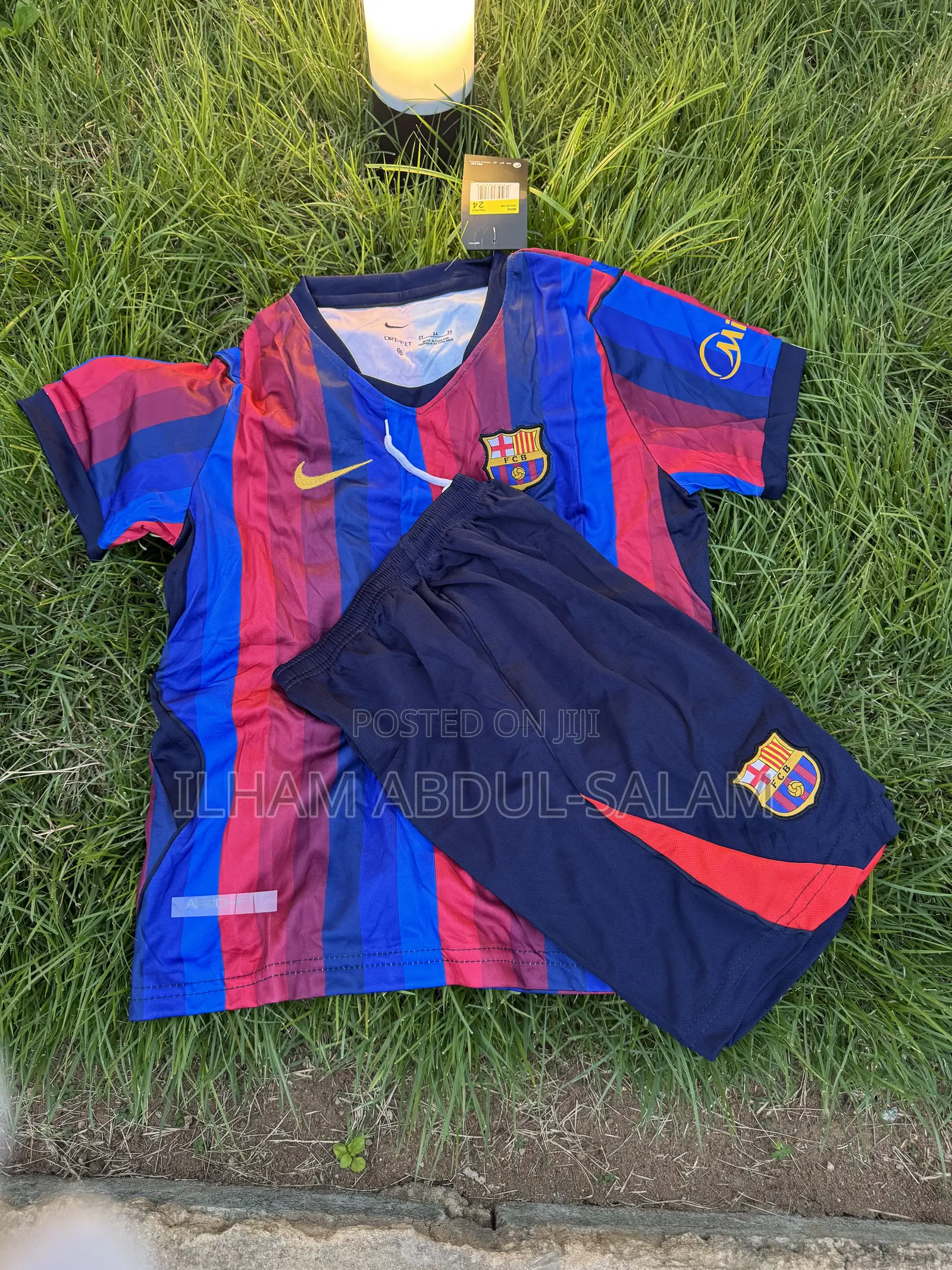 Kids Barcelona Home Jersey Kit