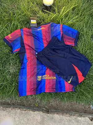 Kids Barcelona Home Jersey Kit
