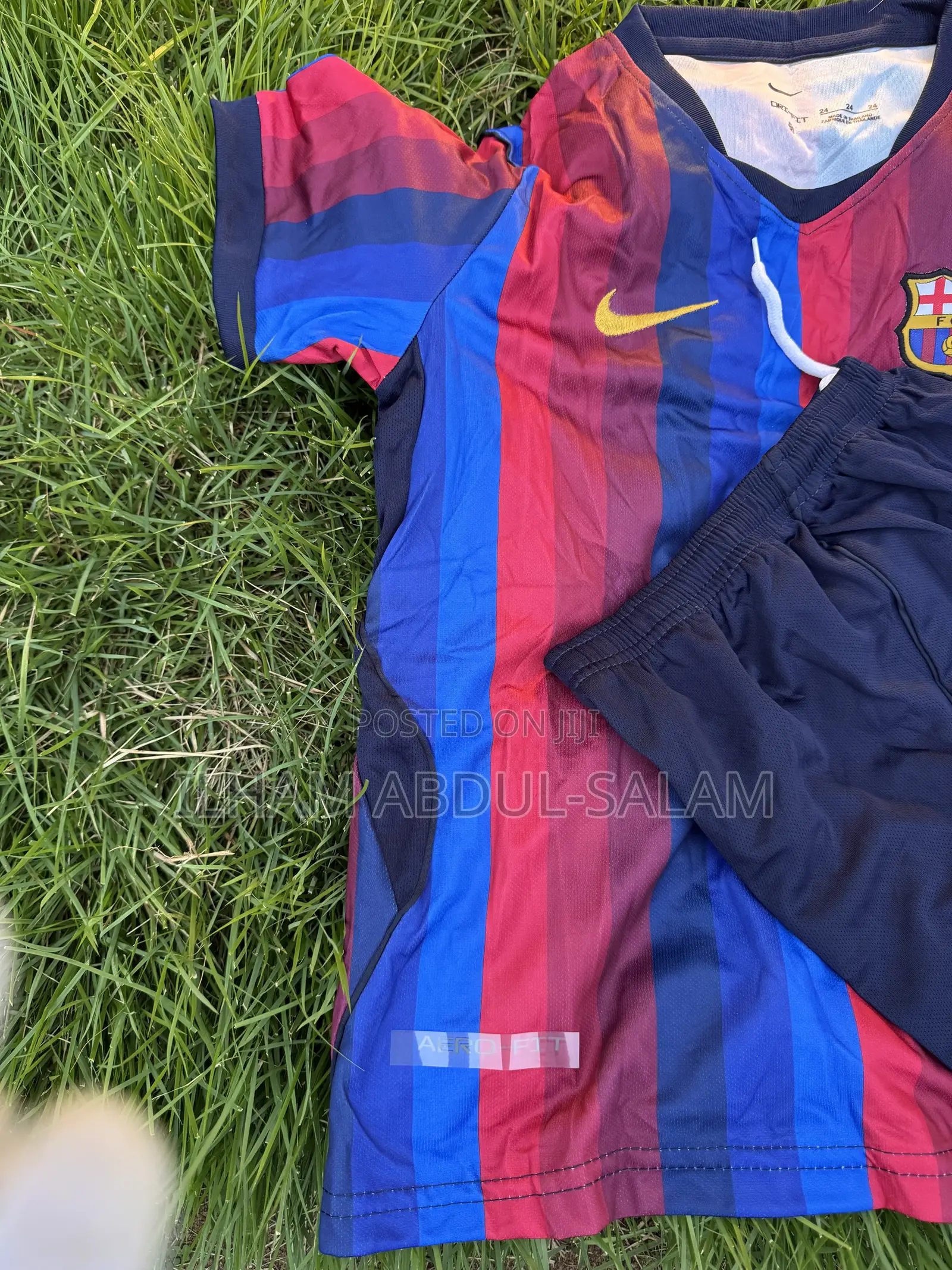 Kids Barcelona Home Jersey Kit