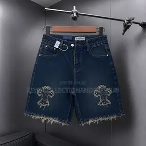 Men’s Premium Casual Raw-Edge Denim Shorts