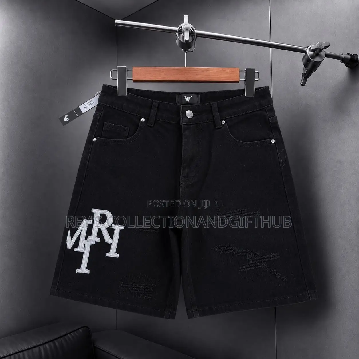 Men’s Premium Casual Raw-Edge Denim Shorts