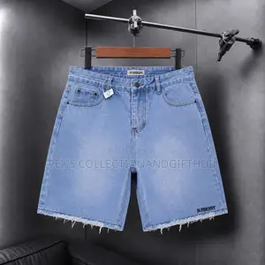 Men’s Premium Casual Raw-Edge Denim Shorts