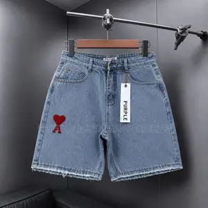 Men’s Premium Casual Raw-Edge Denim Shorts
