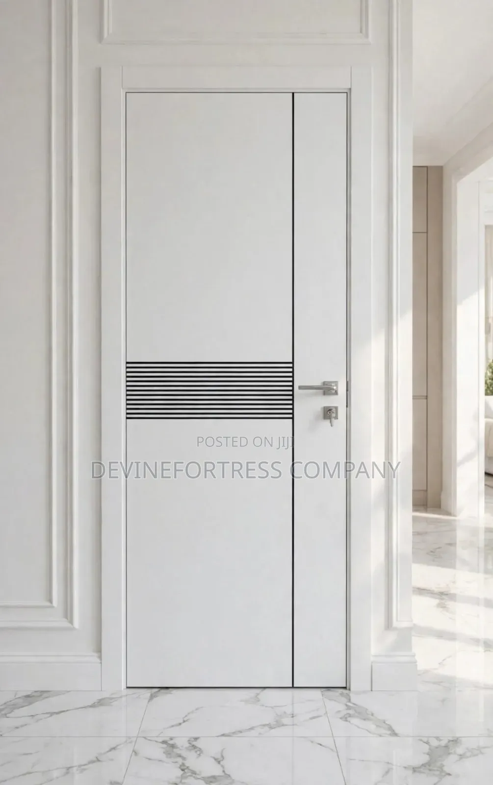 High Quality PVC Bedroom Doors White Colors