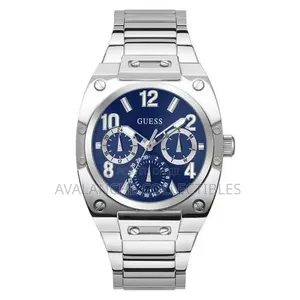 Guess Prodigy Multifunctional Gents Silver Tone Watch 42mm Case Size