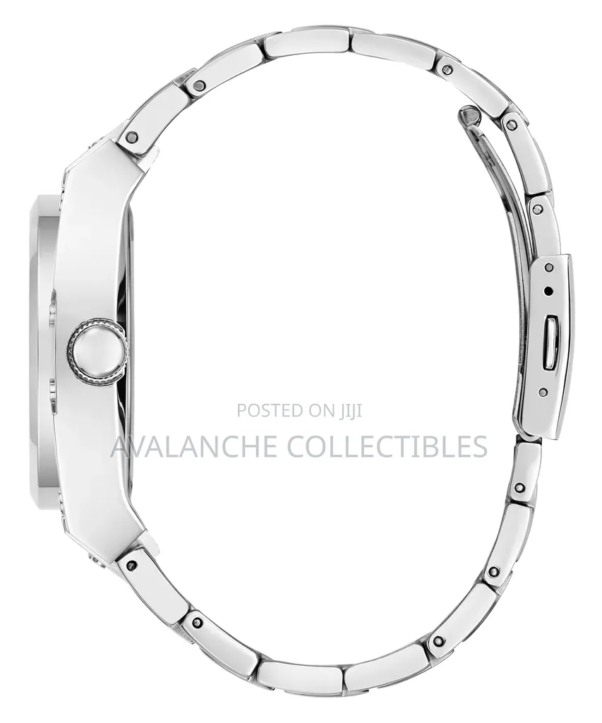 Guess Prodigy Multifunctional Gents Silver Tone Watch 42mm Case Size