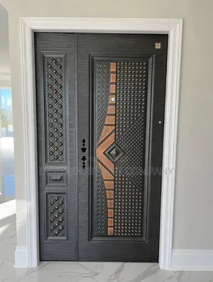 Quality Black and Gold Color  Anti Rust Security Doors 11⁄2