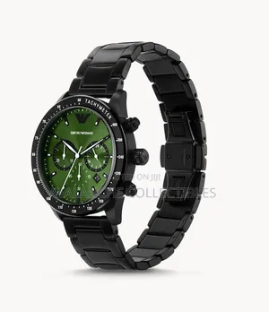 Emporio Armani All Black Chronograph Gent's Watch 42mm Case Size