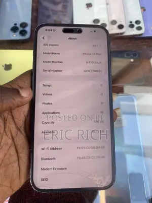 Apple iPhone 15 Plus 128 GB Black