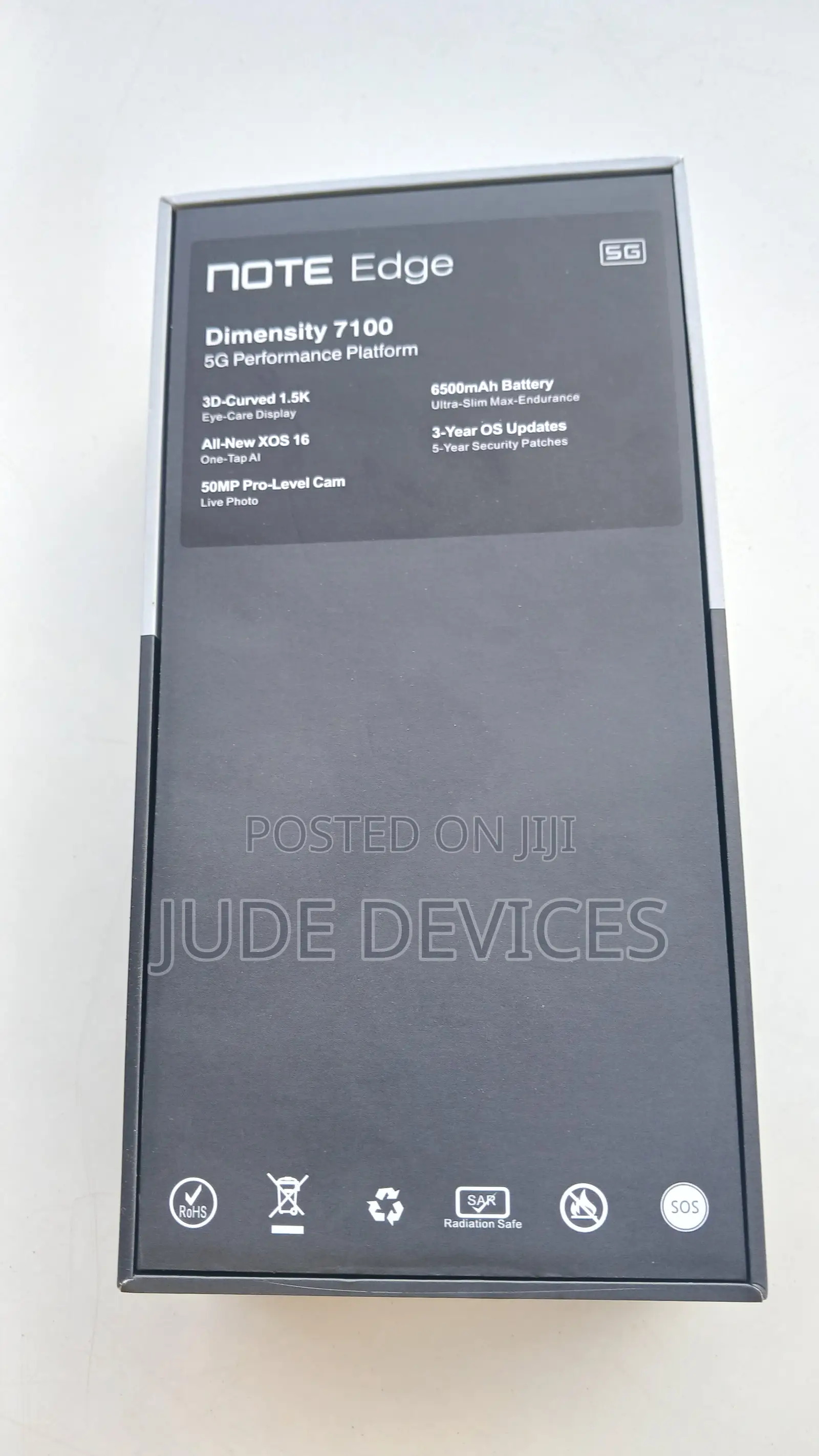 New Infinix Note Edge 256 GB Black