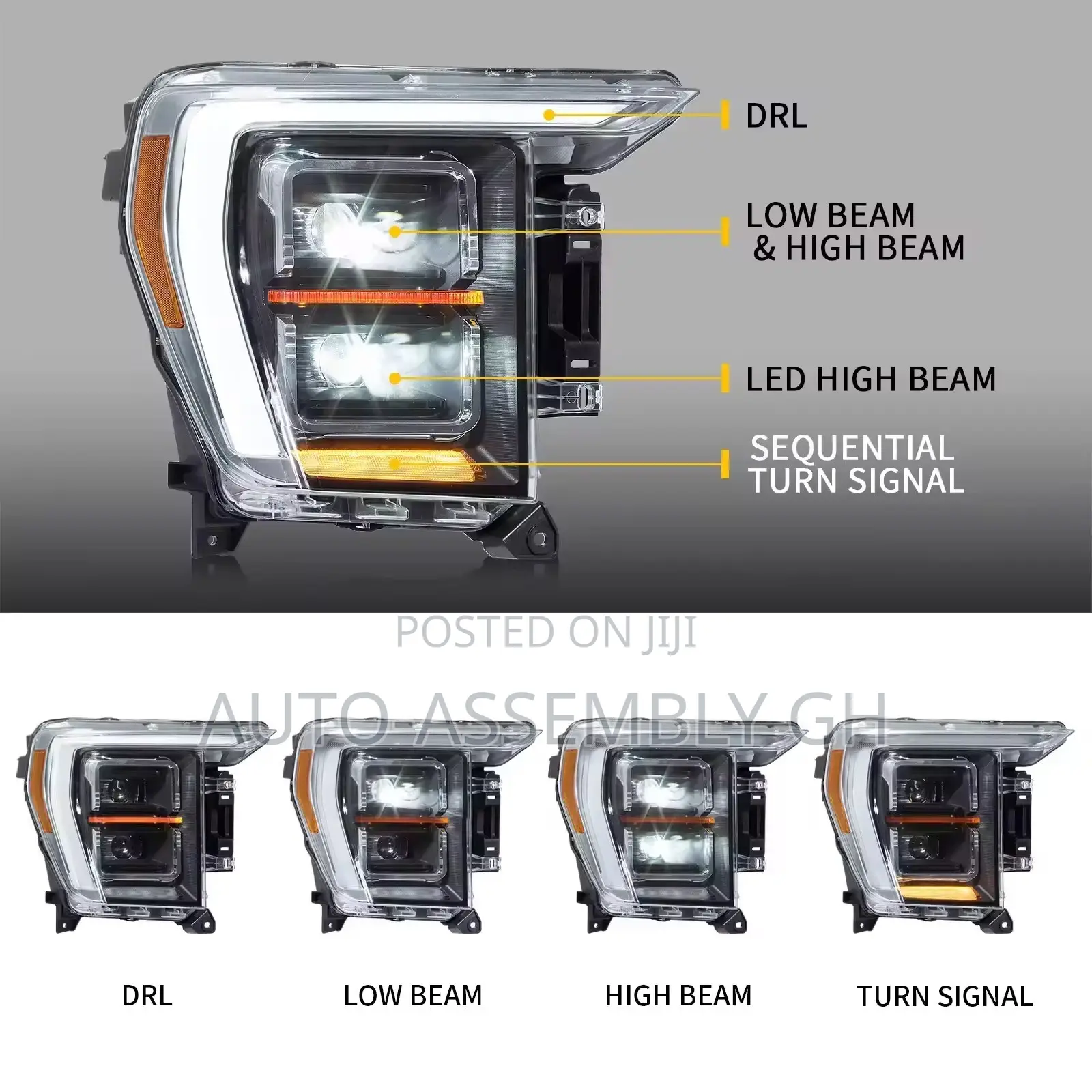 Ford F150 Headlight PAIR 2021,2022,2023