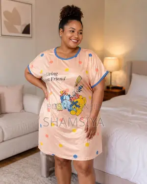 Ladies Polycotton Nightdress: Knee-Length Sleepwear
