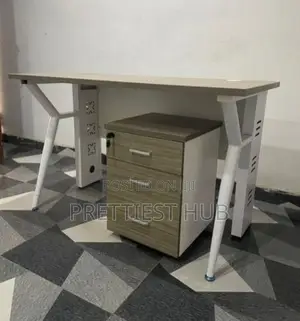 1.2m Office Desk With Cabinet