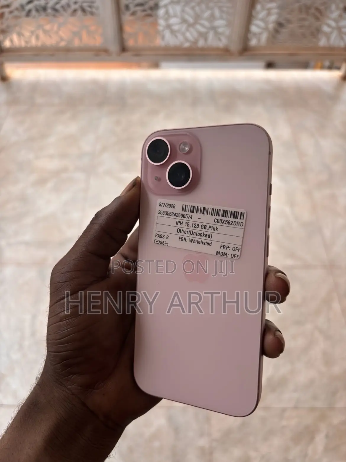 Apple iPhone 15 128 GB Pink