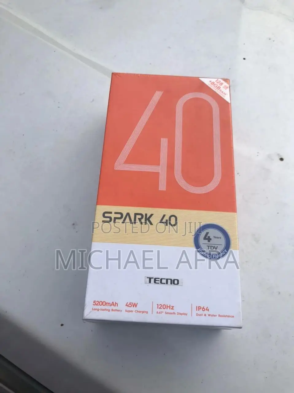 New Tecno Spark 40 128 GB Black