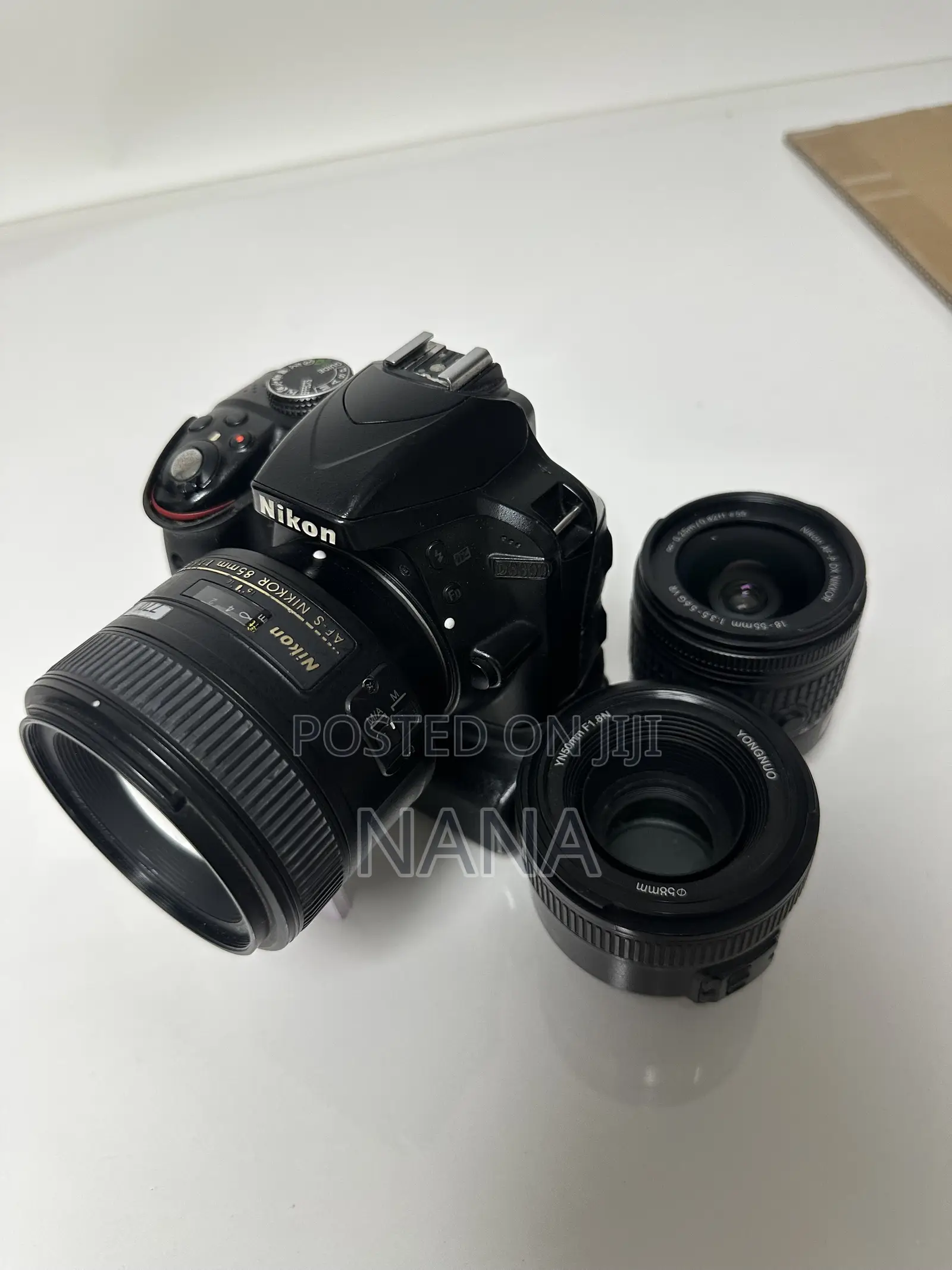 Nikon D3300 Plus 85mm,50mm 18-55mm Lenses