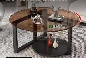 Black Round Center Table