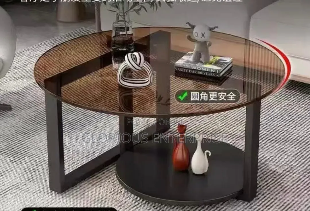 Black Round Center Table