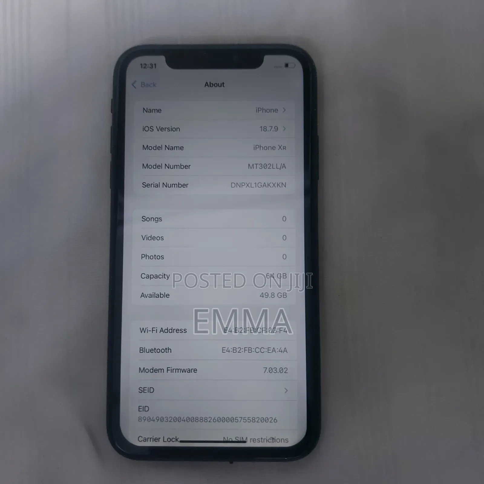 Apple iPhone XR 64 GB Black