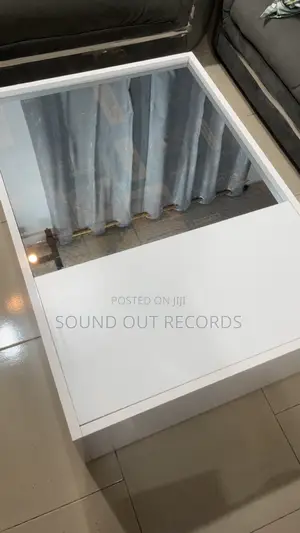 Foreign Wood Top Glass Coffee Table