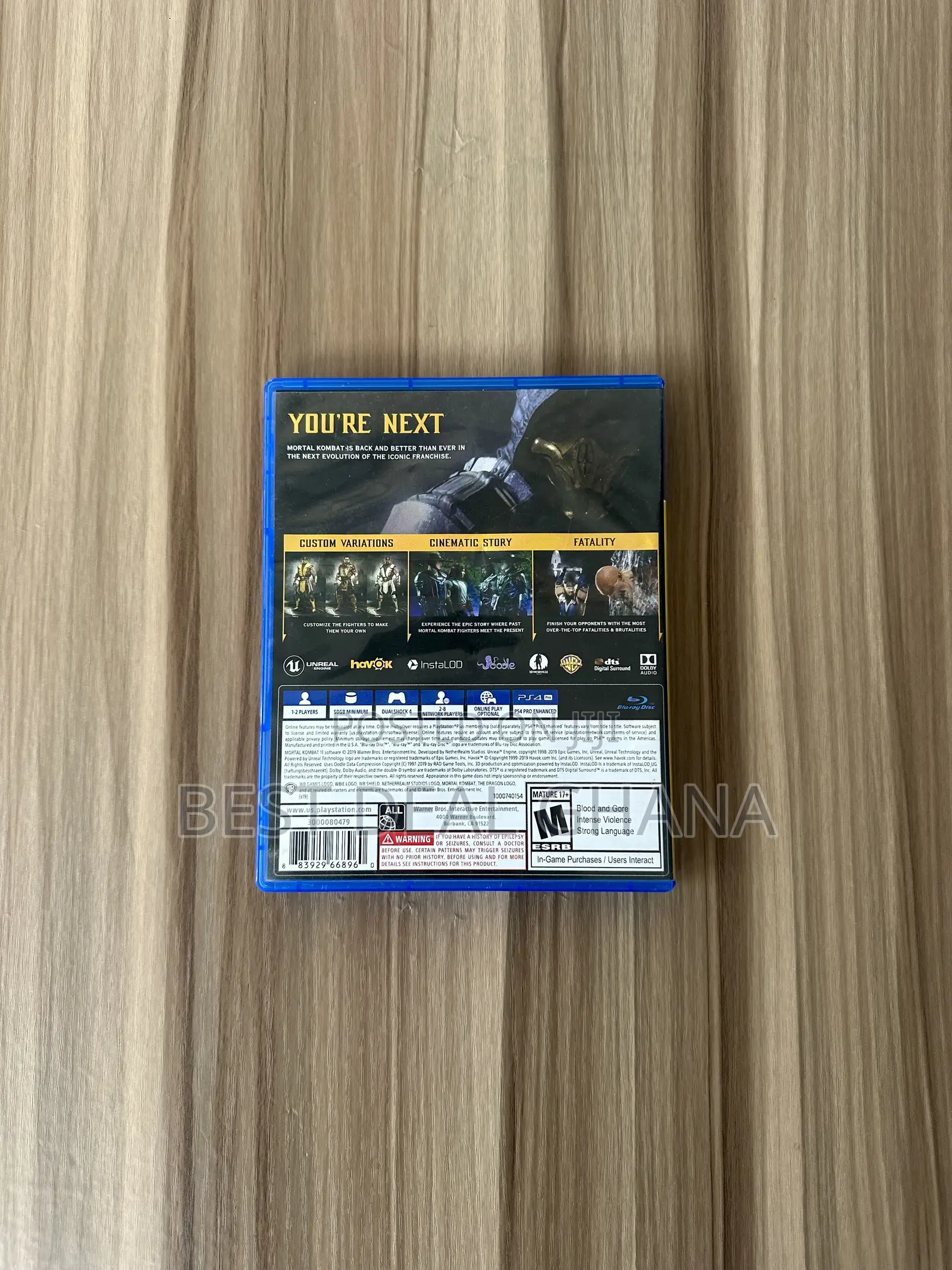 Mortal Kombat 11 PS4 CD