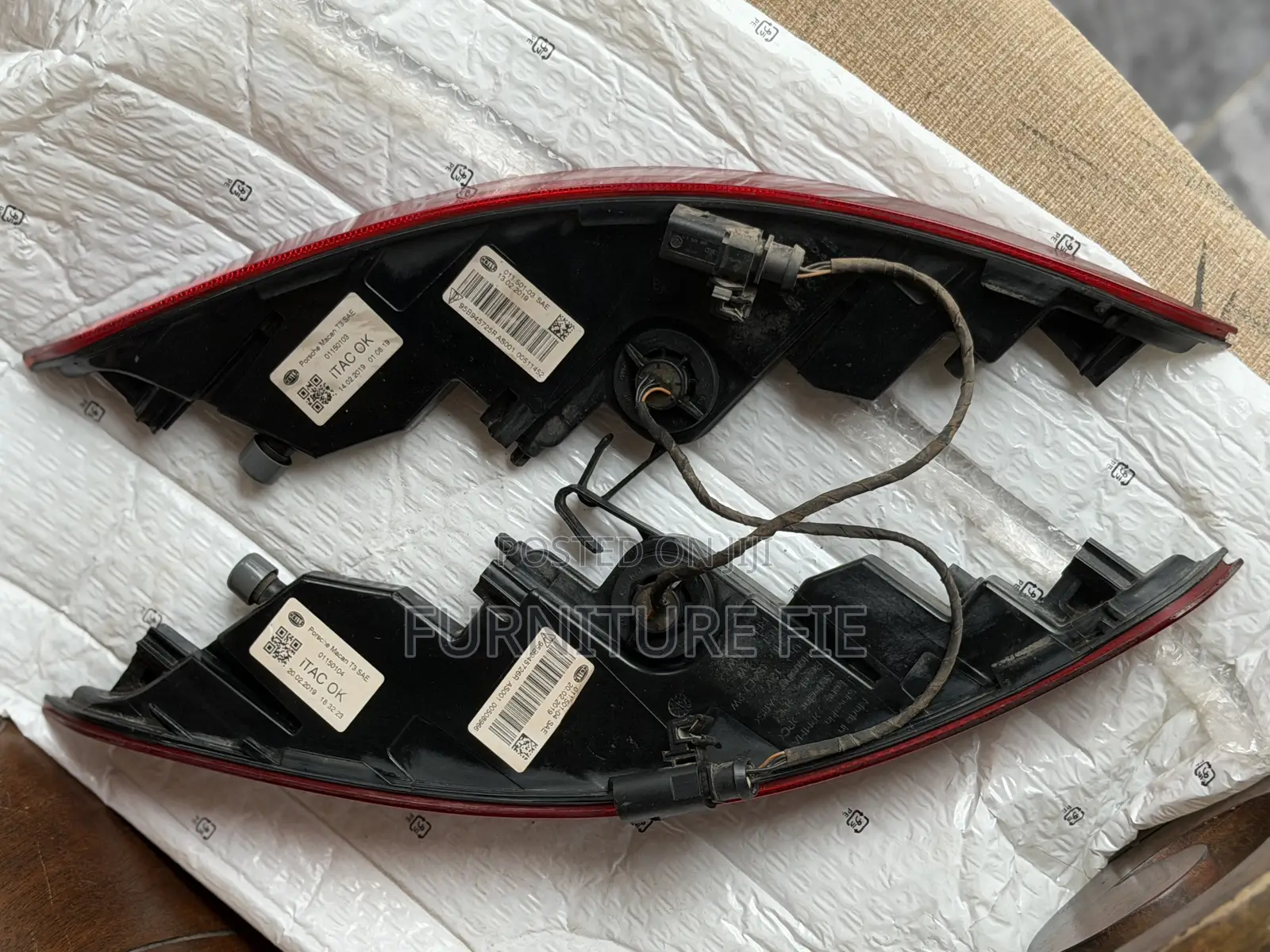 Porsche Macan 2014-2020 Brake Lamp 5 Pins OEM Pair Rear Bumper Light