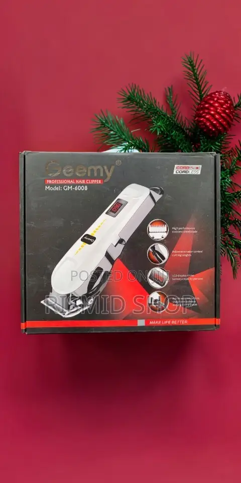 Geemy Gm-6008 Rechargeable Wireless Hair Clipper