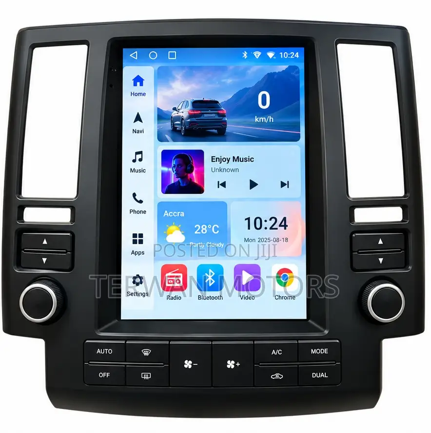 Tesla-Style Android Screen for Infinity FX35 2003 to 2004